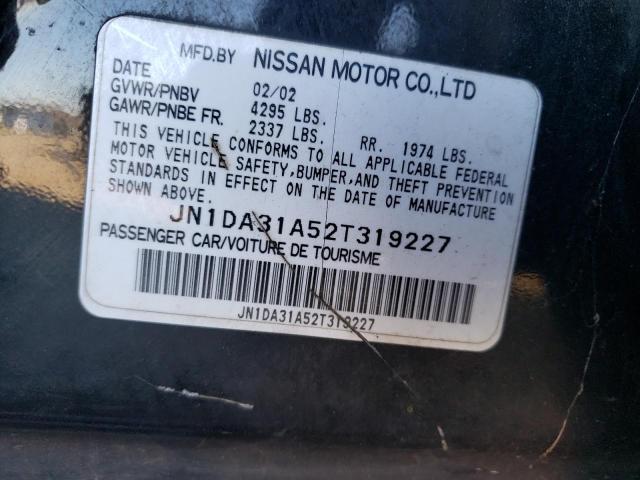 JN1DA31A52T319227 - 2002 NISSAN MAXIMA GLE BLACK photo 13