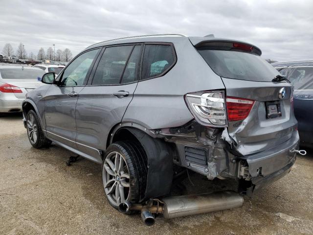 5UXWX9C53H0T00921 - 2017 BMW X3 XDRIVE28I GRAY photo 2