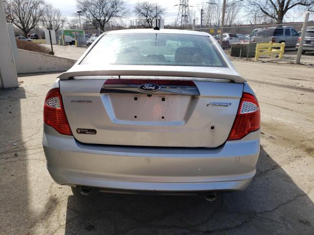 3FAHP0KCXCR230421 - 2012 FORD FUSION SPORT SILVER photo 6