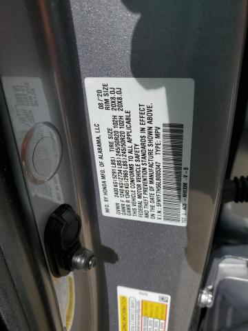 5FNYF7H56LB005347 - 2020 HONDA PASSPORT EXL Gümüş foto 13