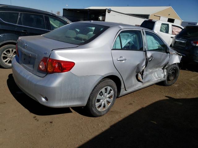 2T1BU4EE8AC426714 - 2010 TOYOTA COROLLA BASE SILVER photo 3