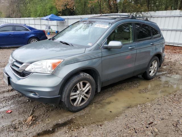 5J6RE4H70BL112391 - 2011 HONDA CR-V EXL TURQUOISE photo 1