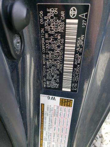 JTKDE177270178166 - 2007 TOYOTA SCION TC შავი ფოტო 12