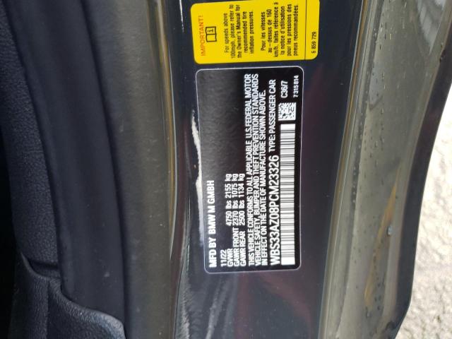 WBS33AZ08PCM23326 - 2023 BMW M4 COMPETITION GRAY photo 12