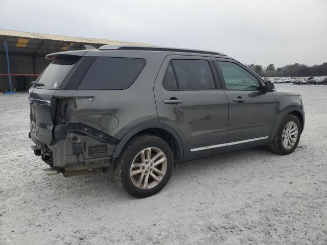 1FM5K7D83HGB43080 - 2017 FORD EXPLORER XLT GRAY photo 3