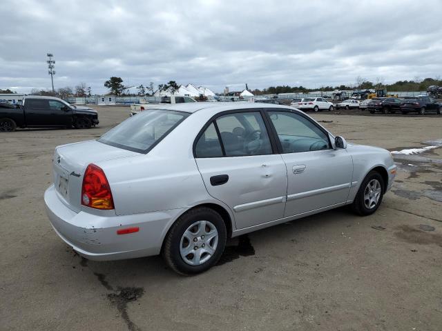 KMHCG45C43U461052 - 2003 HYUNDAI ACCENT GL SILVER photo 3