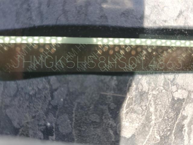 JHMGK5H58HS014863 - 2017 HONDA FIT LX WHITE photo 12