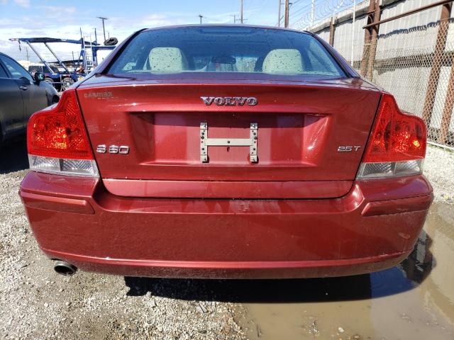 YV1RS592882682896 - 2008 VOLVO S60 2.5T BURGUNDY photo 6