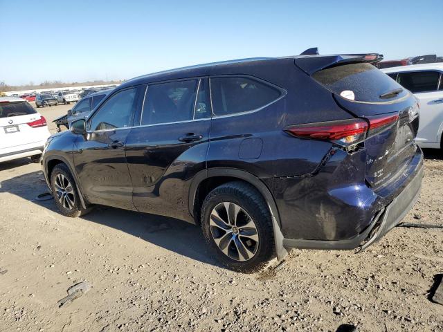 5TDGZRBHXLS515729 - 2020 TOYOTA HIGHLANDER XLE BLUE photo 2