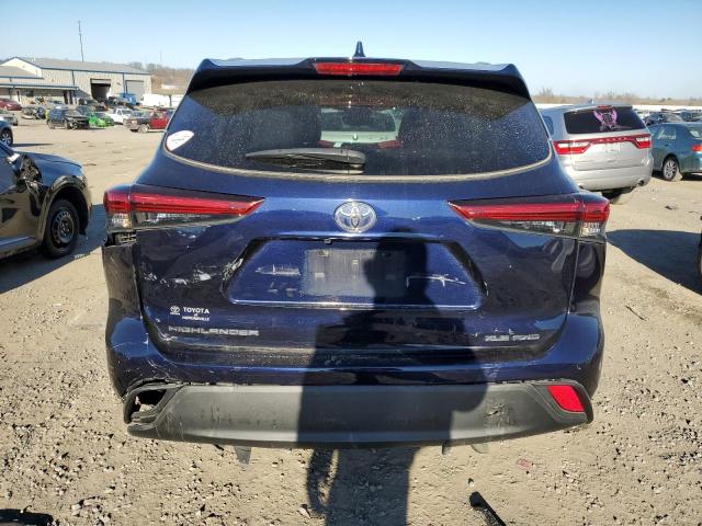 5TDGZRBHXLS515729 - 2020 TOYOTA HIGHLANDER XLE BLUE photo 6