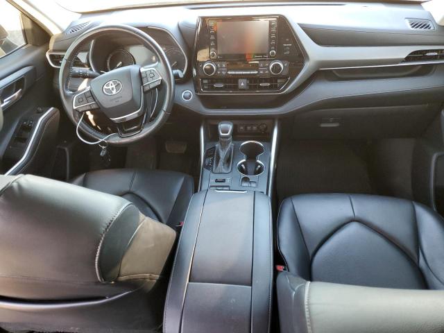 5TDGZRBHXLS515729 - 2020 TOYOTA HIGHLANDER XLE BLUE photo 8