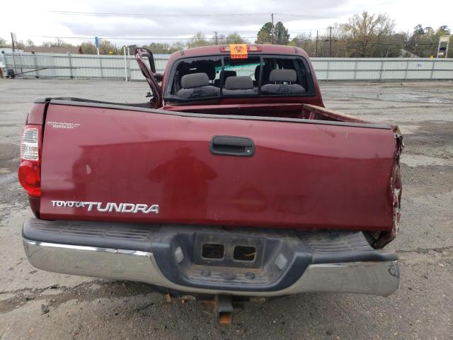 5TBRU34146S468070 - 2006 TOYOTA TUNDRA ACCESS CAB SR5 MAROON photo 6