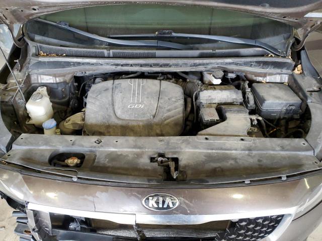 KNDMC5C17G6170888 - 2016 KIA SEDONA EX GRAY photo 12