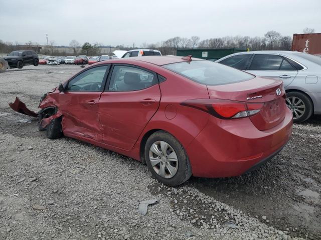 KMHDH4AE9GU546192 - 2016 HYUNDAI ELANTRA SE RED photo 2