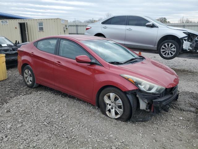 KMHDH4AE9GU546192 - 2016 HYUNDAI ELANTRA SE RED photo 4