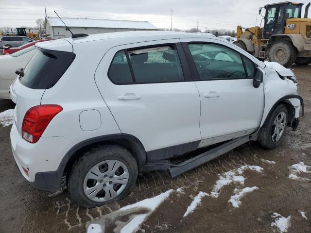 KL7CJKSB1JB702609 - 2018 CHEVROLET TRAX LS WHITE photo 3