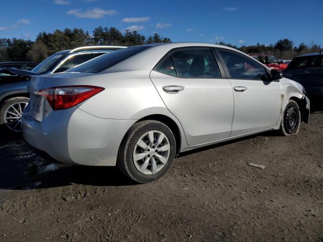 2T1BURHE3GC663998 - 2016 TOYOTA COROLLA L SILVER photo 3