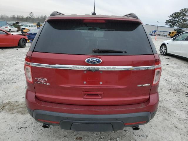 1FM5K7F86EGA36114 - 2014 FORD EXPLORER LIMITED RED photo 6