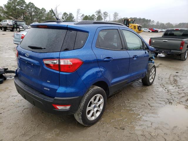 MAJ6S3GL5NC457954 - 2022 FORD ECOSPORT SE BLUE photo 3