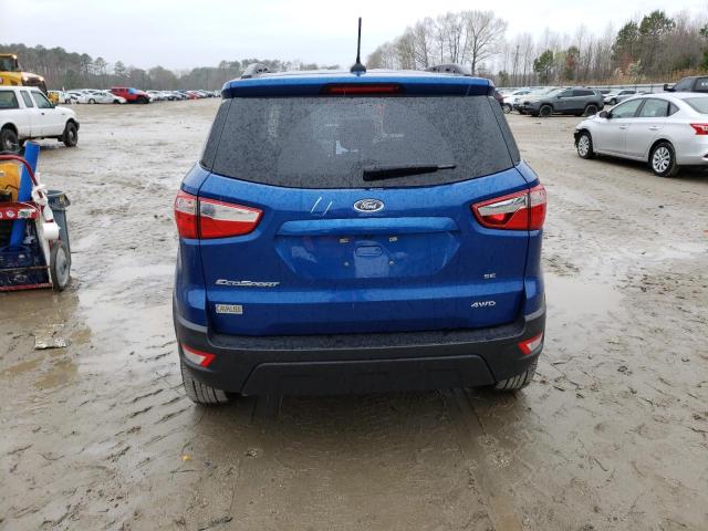 MAJ6S3GL5NC457954 - 2022 FORD ECOSPORT SE BLUE photo 6