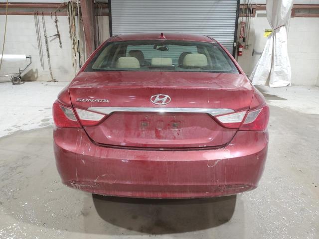 5NPEB4AC9DH769430 - 2013 HYUNDAI SONATA GLS RED photo 6