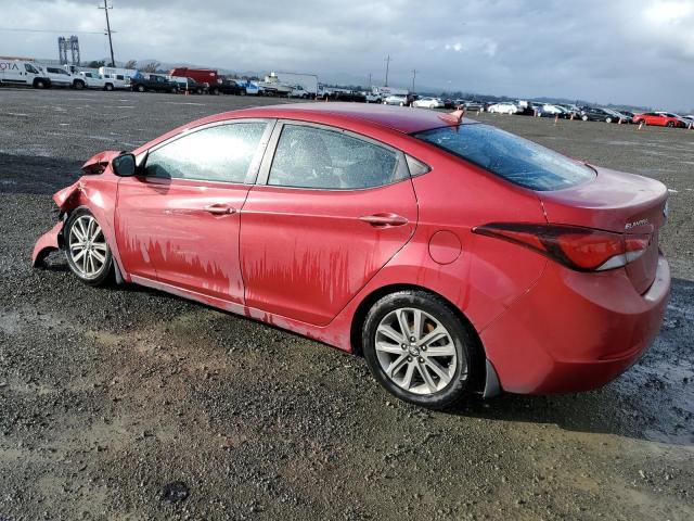 KMHDH4AE8GU511269 - 2016 HYUNDAI ELANTRA SE RED photo 2