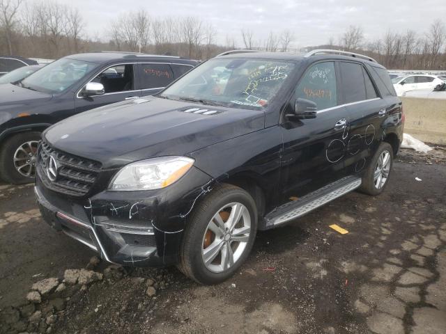 4JGDA5HB2FA609218 - 2015 MERCEDES-BENZ ML 350 4MATIC BLACK photo 1