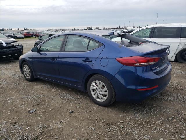 5NPD74LF2HH165454 - 2017 HYUNDAI ELANTRA SE BLUE photo 2