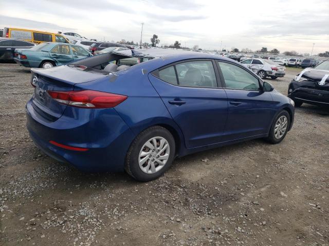 5NPD74LF2HH165454 - 2017 HYUNDAI ELANTRA SE BLUE photo 3