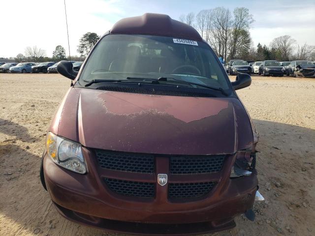 2B4GP44352R532386 - 2002 DODGE GRAND CARA SPORT MAROON photo 5