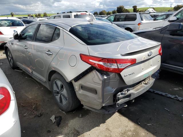 KNAGM4AD5D5039488 - 2013 KIA OPTIMA HYBRID SILVER photo 2