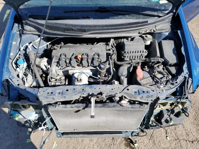 2HGFB2F97EH527947 - 2014 HONDA CIVIC EXL ლურჯი ფოტო 11