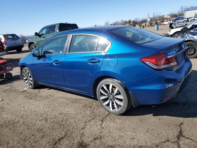 2HGFB2F97EH527947 - 2014 HONDA CIVIC EXL BLUE photo 2