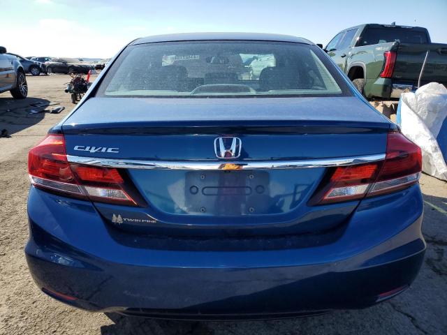 2HGFB2F97EH527947 - 2014 HONDA CIVIC EXL BLUE photo 6