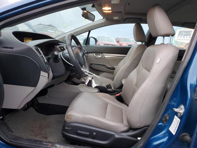 2HGFB2F97EH527947 - 2014 HONDA CIVIC EXL BLUE photo 7