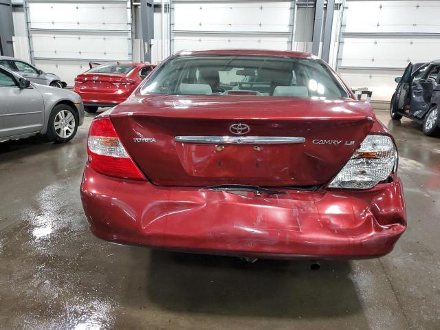 4T1BE32K83U220585 - 2003 TOYOTA CAMRY LE BURGUNDY photo 6