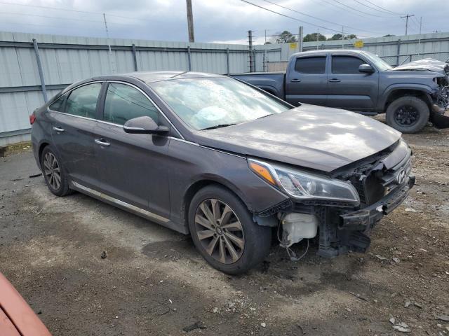 5NPE34AF8FH108496 - 2015 HYUNDAI SONATA SPORT GRAY photo 4