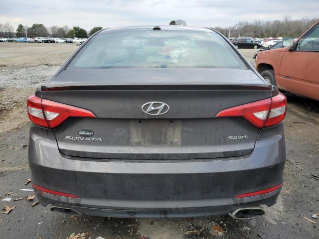 5NPE34AF8FH108496 - 2015 HYUNDAI SONATA SPORT GRAY photo 6