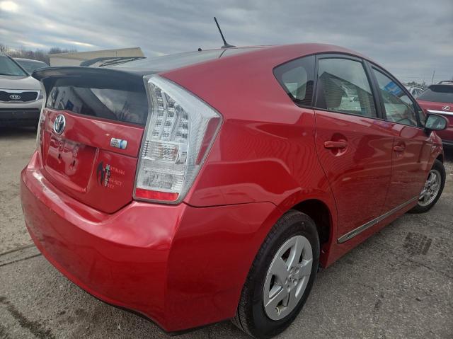 JTDKN3DUXA0184812 - 2010 TOYOTA PRIUS RED photo 4