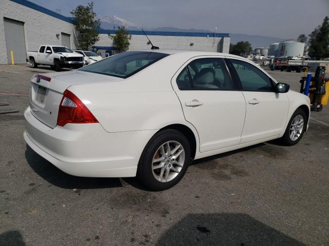 3FAHP0GAXCR304962 - 2012 FORD FUSION S WHITE photo 3