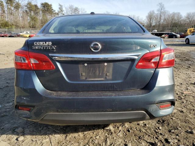 3N1AB7AP8HY241019 - 2017 NISSAN SENTRA S BLUE photo 6