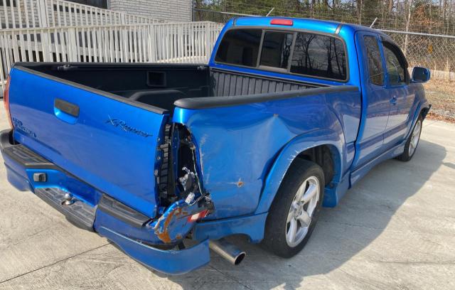 5TETU22N27Z349306 - 2007 TOYOTA TACOMA X-RUNNER ACCESS CAB BLUE photo 4