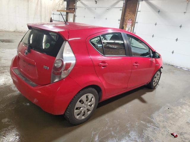 JTDKDTB36E1560953 - 2014 TOYOTA PRIUS C RED photo 3