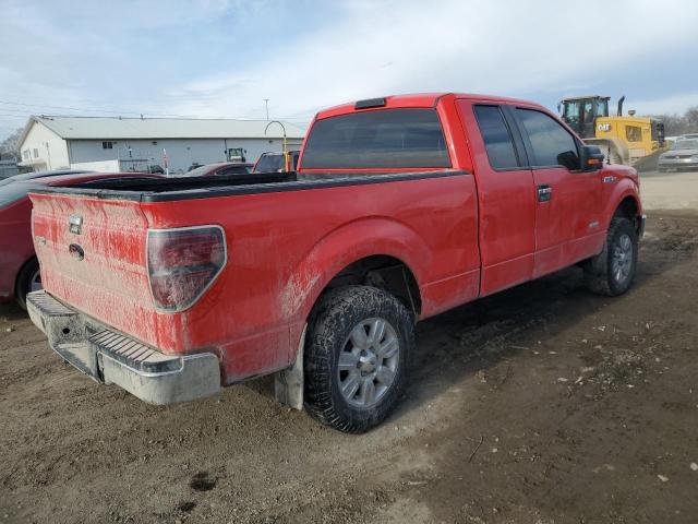 1FTFX1ET8BFC20260 - 2011 FORD F150 SUPER CAB RED photo 3