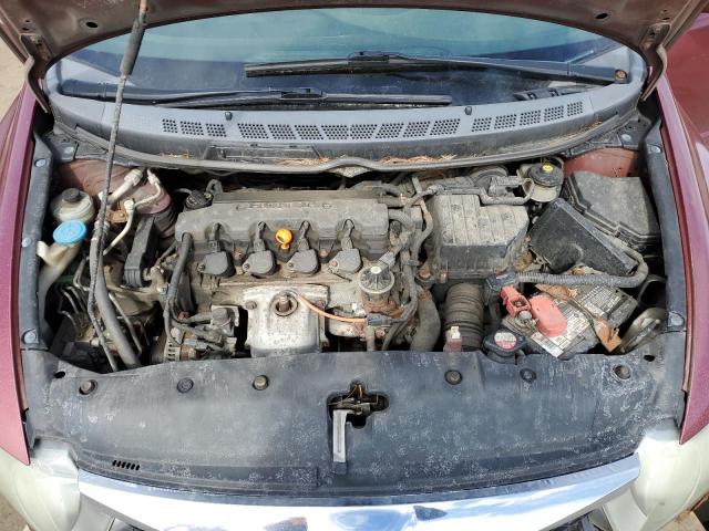 2HGFA1F63AH513153 - 2010 HONDA CIVIC LX-S მუქწითელი ფოტო 11