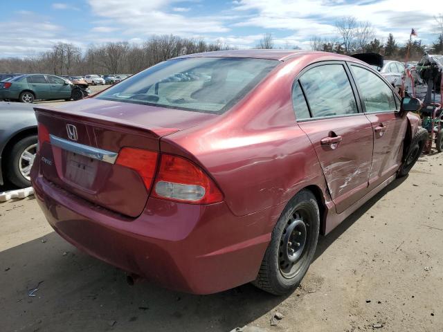 2HGFA1F63AH513153 - 2010 HONDA CIVIC LX-S მუქწითელი ფოტო 3