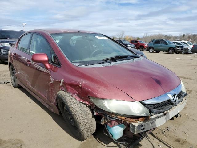 2HGFA1F63AH513153 - 2010 HONDA CIVIC LX-S მუქწითელი ფოტო 4