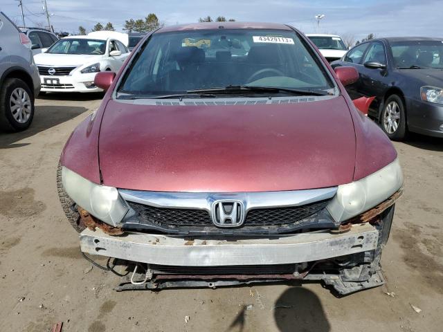 2HGFA1F63AH513153 - 2010 HONDA CIVIC LX-S მუქწითელი ფოტო 5