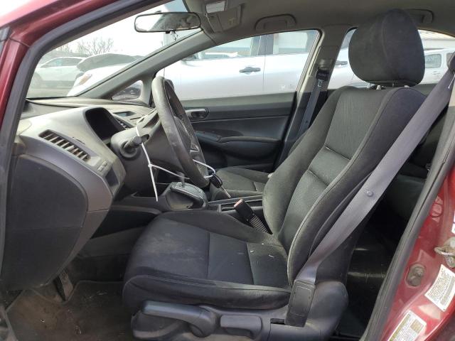 2HGFA1F63AH513153 - 2010 HONDA CIVIC LX-S მუქწითელი ფოტო 7