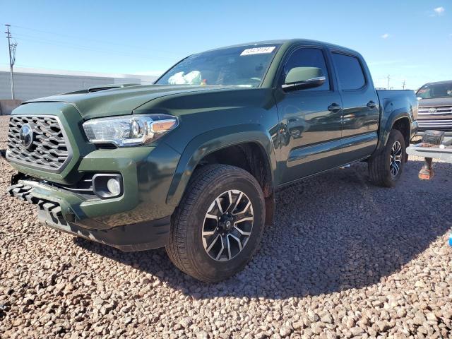 3TMCZ5AN0MM408737 - 2021 TOYOTA TACOMA DOUBLE CAB GREEN photo 1